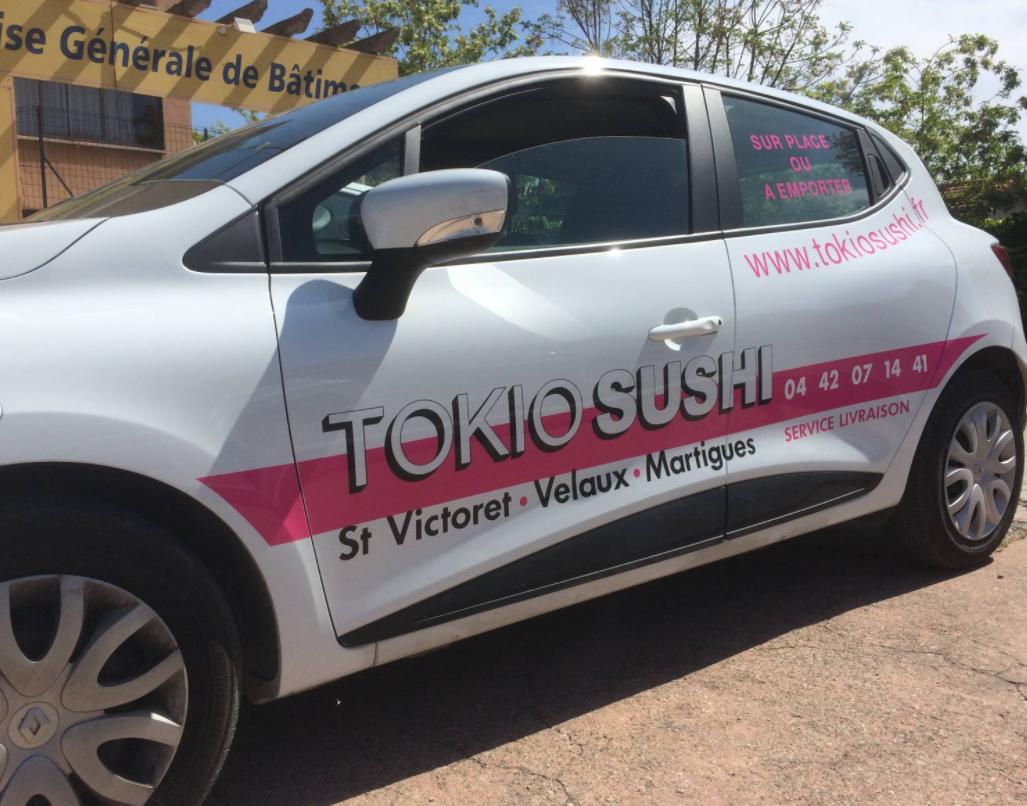 Réalisation de marquage publicitaire en semi covering sur véhicules à Saint Victoret